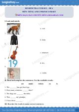 Đề thi học kì 2 Tiếng Anh 2 Phonics Smart - Đề số 4